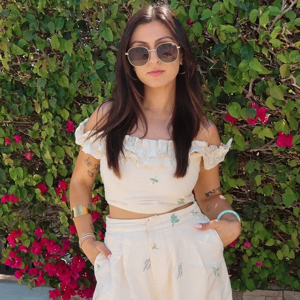 Lulus Rowena Cream Embroidered Ruffled Crop Top - Picture 1 of 6